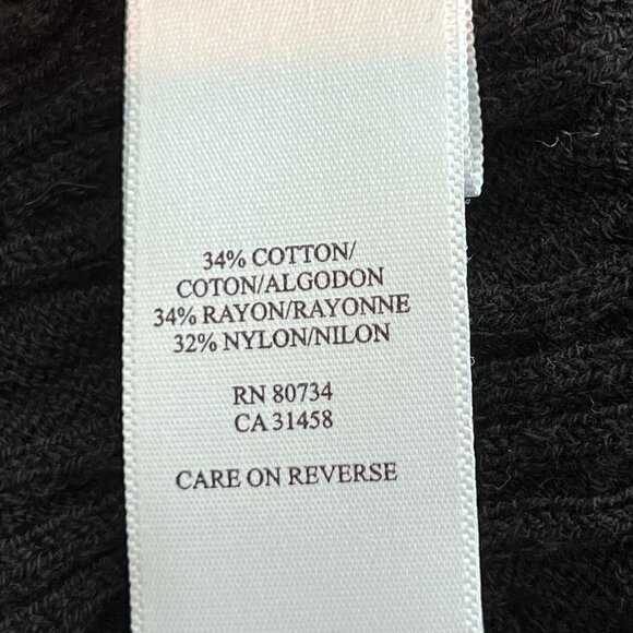 BCBG Max Azaria Cowl Neck Short Sleeve Sweater Dress Black NWOT - Picture 4 of 5